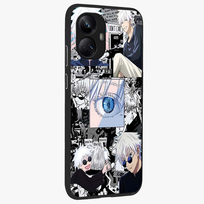 Infinity Sorcerer Chaos Glass Case upright view showcasing dramatic sorcerer artwork with chaotic mystical theme.
