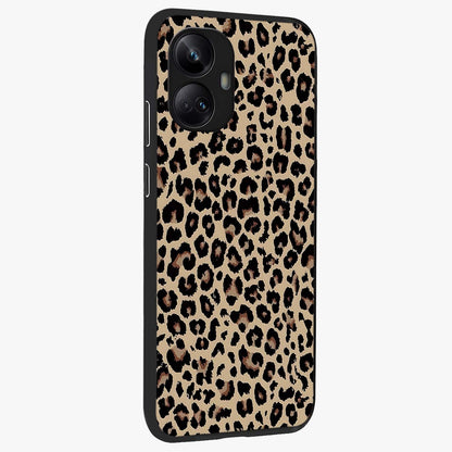Savage Chic Pattern Glass Case upright view showcasing trendy decorative artwork with edgy fashion theme.