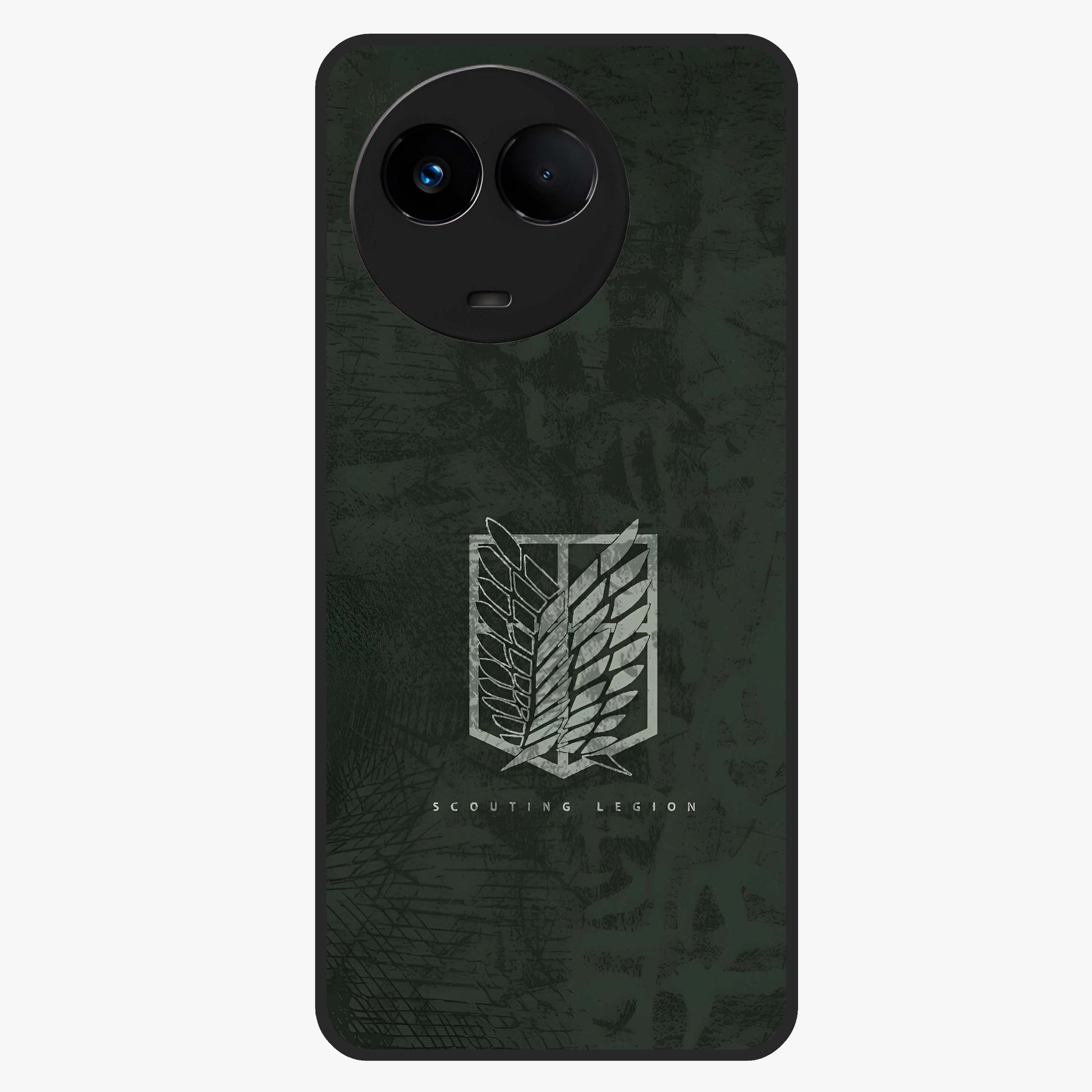 Wings Of Freedom Glass Case showing flat back view with symbolic wings artwork and glossy glass finish.