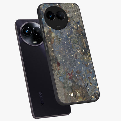 Aesthetic Astrolophia Glass Case displayed in angled mockup highlighting artistic aesthetic elements and smooth glass surface.