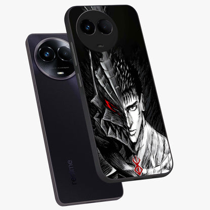 Berserker Blood Oath Glass Case displayed in angled mockup highlighting dark fantasy graphic design and powerful theme.