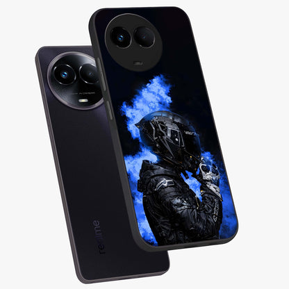 Cyber Sentinel Protocol Glass Case displayed in angled mockup highlighting digital cyber design with sci-fi aesthetic style.