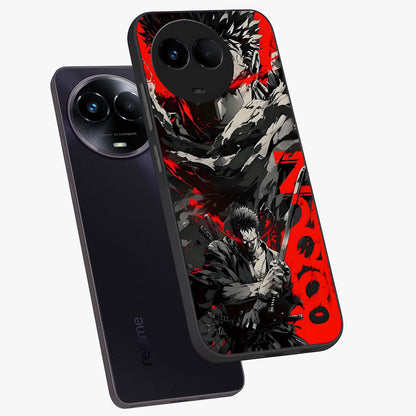 Demon Sword Resolve Glass Case displayed in angled mockup highlighting powerful demon sword illustration with dark fantasy aesthetic.