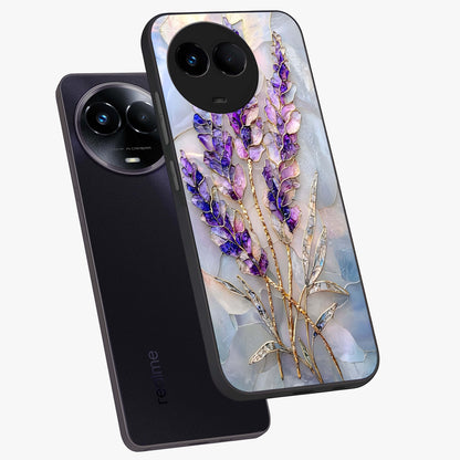 Lavender Dream Glow Glass Case displayed in angled mockup highlighting dreamy purple glow design with soft artistic style.