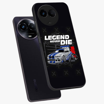 Midnight Racing Legacy Glass Case displayed in angled mockup highlighting dynamic automotive design with bold midnight aesthetic.