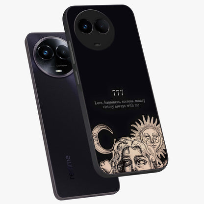 Mystic Victory Aura Glass Case displayed in angled mockup highlighting energetic aura design with bold mystical aesthetic.
