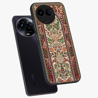 Persian Inspired Glass Case displayed in angled mockup highlighting intricate traditional design with elegant cultural aesthetic.