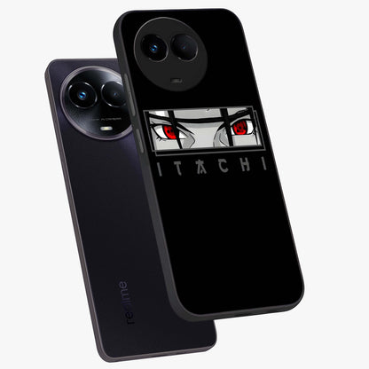 Scarlet Gaze Dominance Glass Case displayed in angled mockup highlighting intense visual design with bold scarlet aesthetic.
