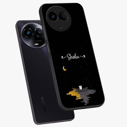 Silent Night Row Glass Case displayed in angled mockup highlighting peaceful evening design with dreamy night aesthetic.