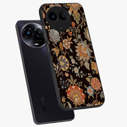 Vintage Floral Dream Glass Case displayed in angled mockup highlighting elegant vintage flower design with soft aesthetic style.