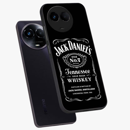 Vintage Whiskey Heritage Glass Case displayed in angled mockup highlighting retro beverage themed design with heritage aesthetic.