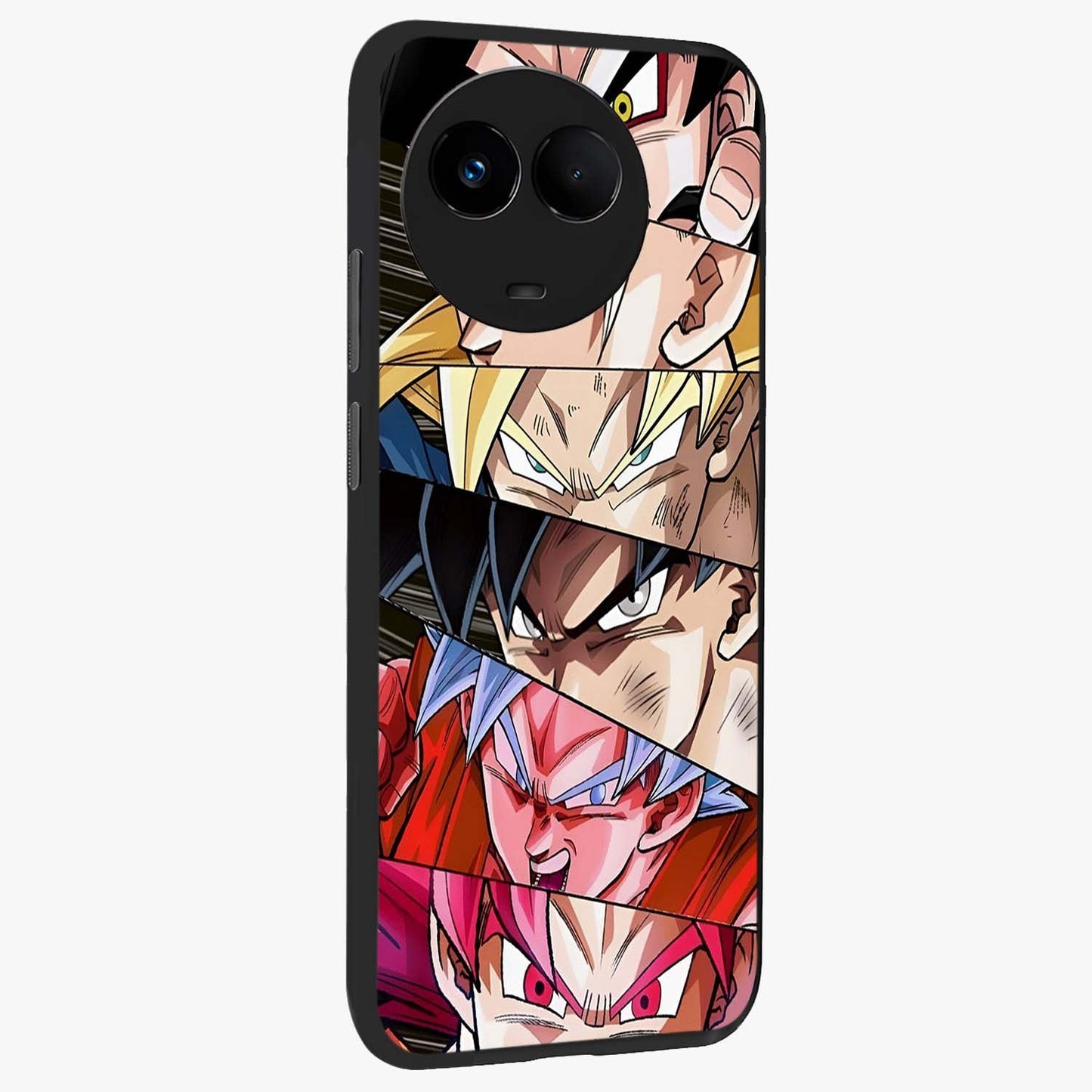 Anime Character Glass Case upright view showcasing expressive anime artwork with bold graphic style.