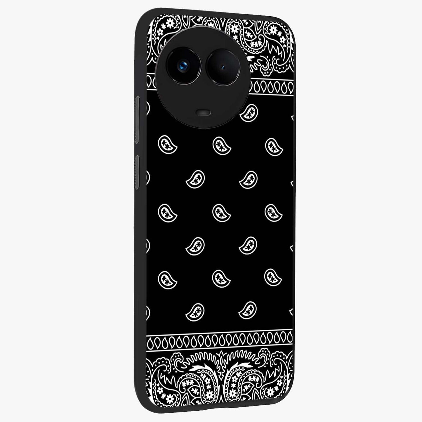 Retro Rebel Threads Glass Case upright view showcasing stylish vintage artwork with bold retro theme.