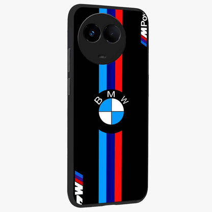 Turbo BMW Beast Glass Case upright view showcasing powerful car artwork with modern motorsport theme.