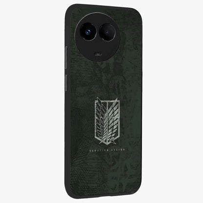 Wings Of Freedom Glass Case upright view showcasing powerful wings artwork with freedom themed design.