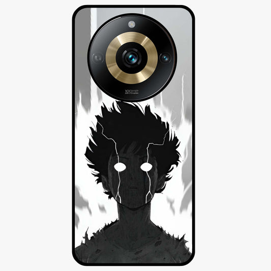 Awakened Inner Rage Glass Case showing flat back view with intense artistic artwork and glossy glass finish.