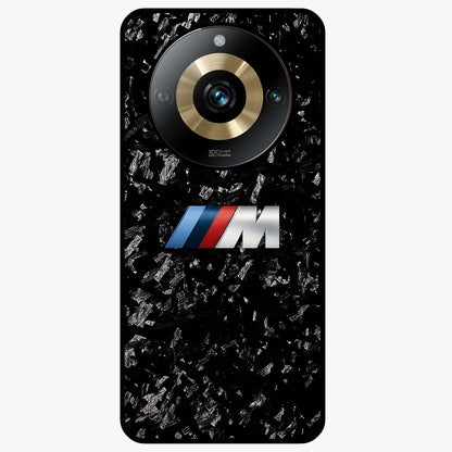 Carbon Speed Mark Glass Case showing flat back view with sporty carbon pattern artwork and glossy glass finish.