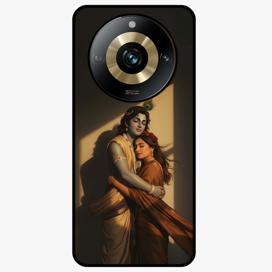 Divine Eternal Love Glass Case showing flat back view with spiritual love themed artwork and glossy glass finish.