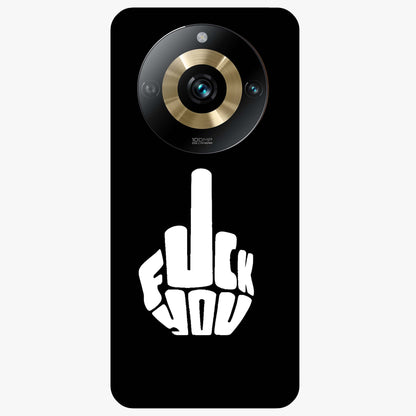 Rebel Mode On Glass Case showing flat back view with bold rebellious typography artwork and glossy glass finish.