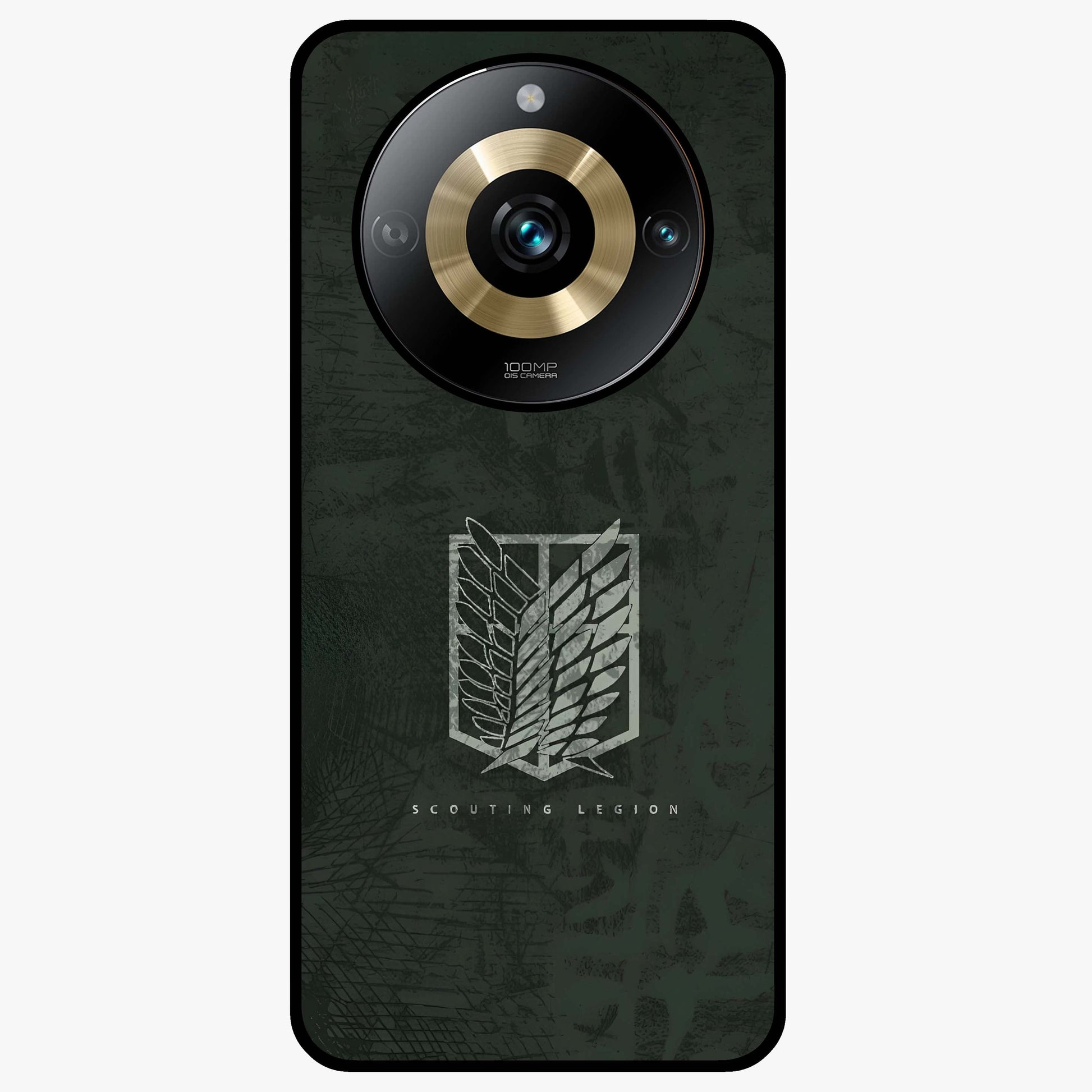 Wings Of Freedom Glass Case showing flat back view with symbolic wings artwork and glossy glass finish.