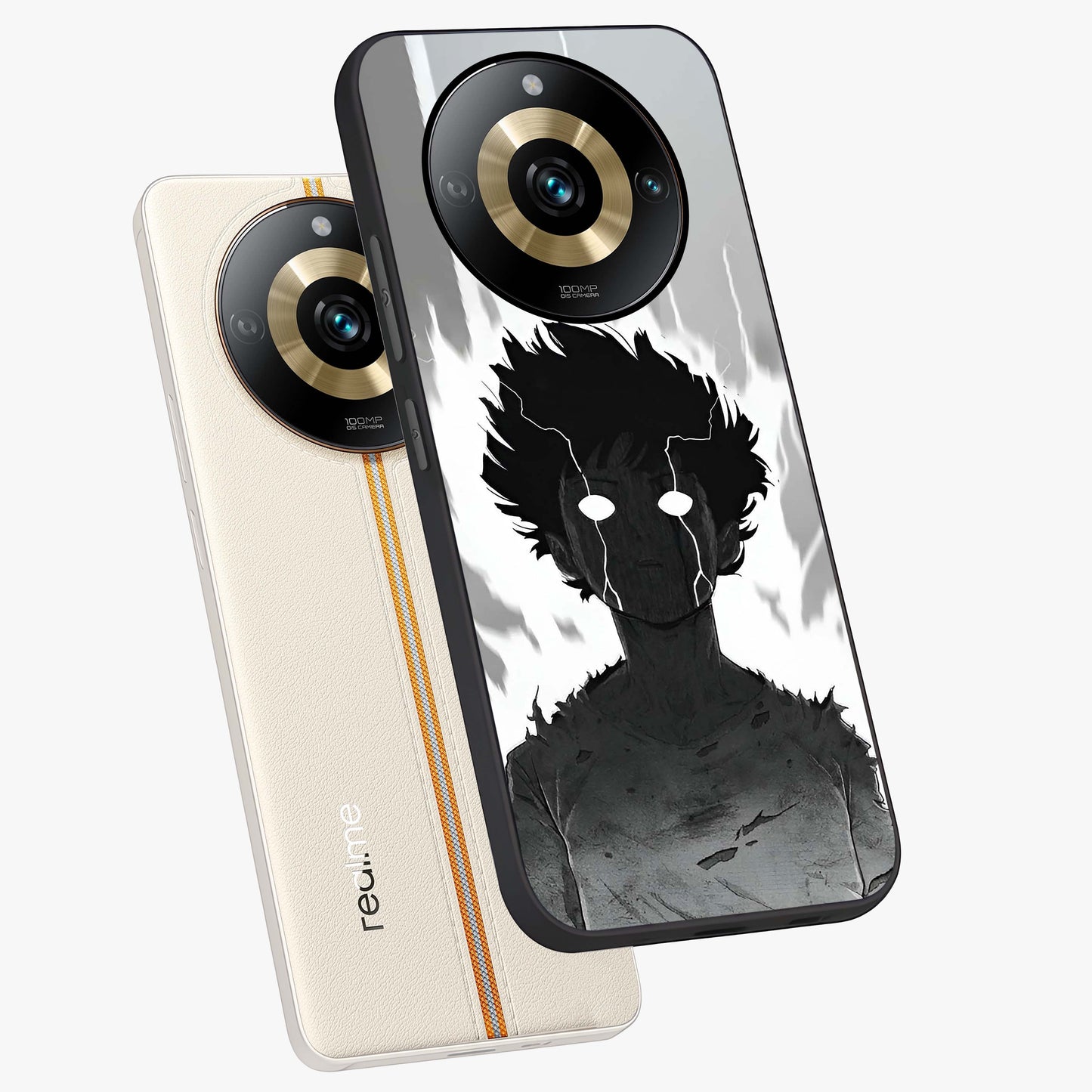Awakened Inner Rage Glass Case displayed in angled mockup highlighting powerful graphic design and bold artistic theme.