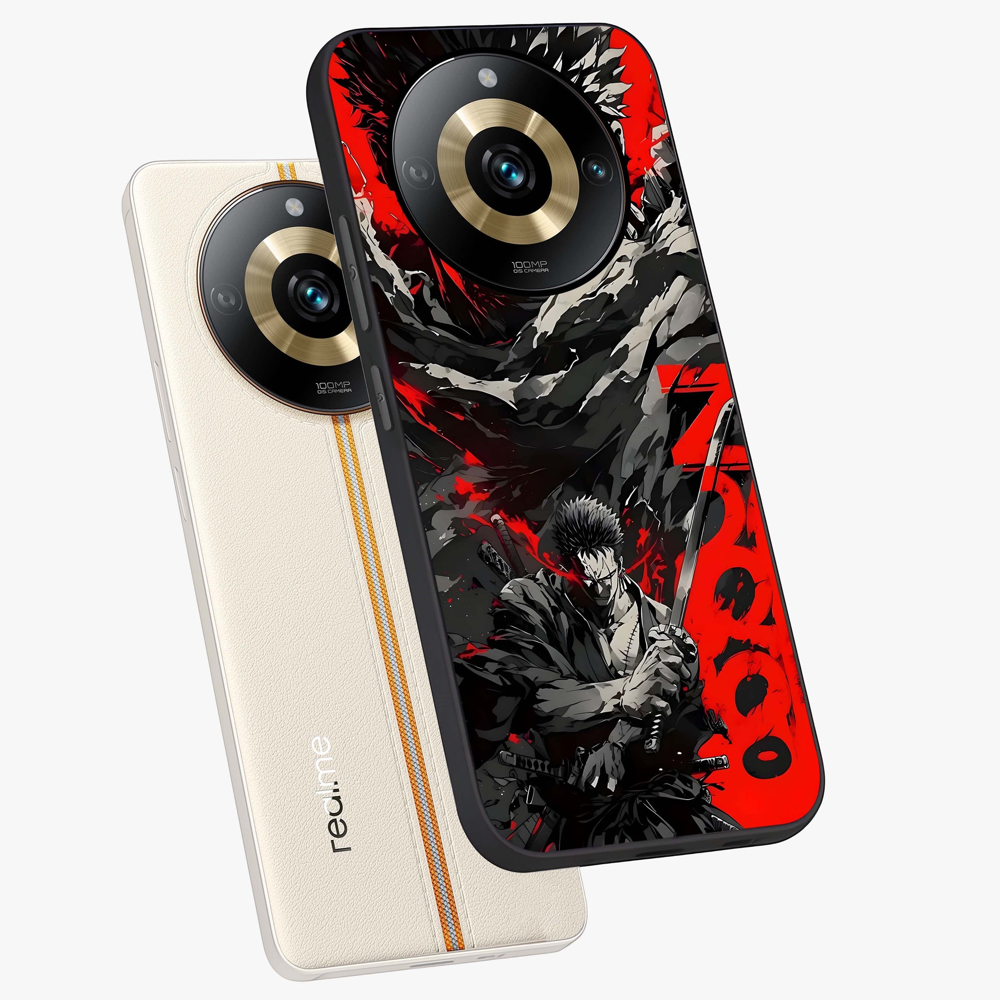 Demon Sword Resolve Glass Case displayed in angled mockup highlighting powerful demon sword illustration with dark fantasy aesthetic.