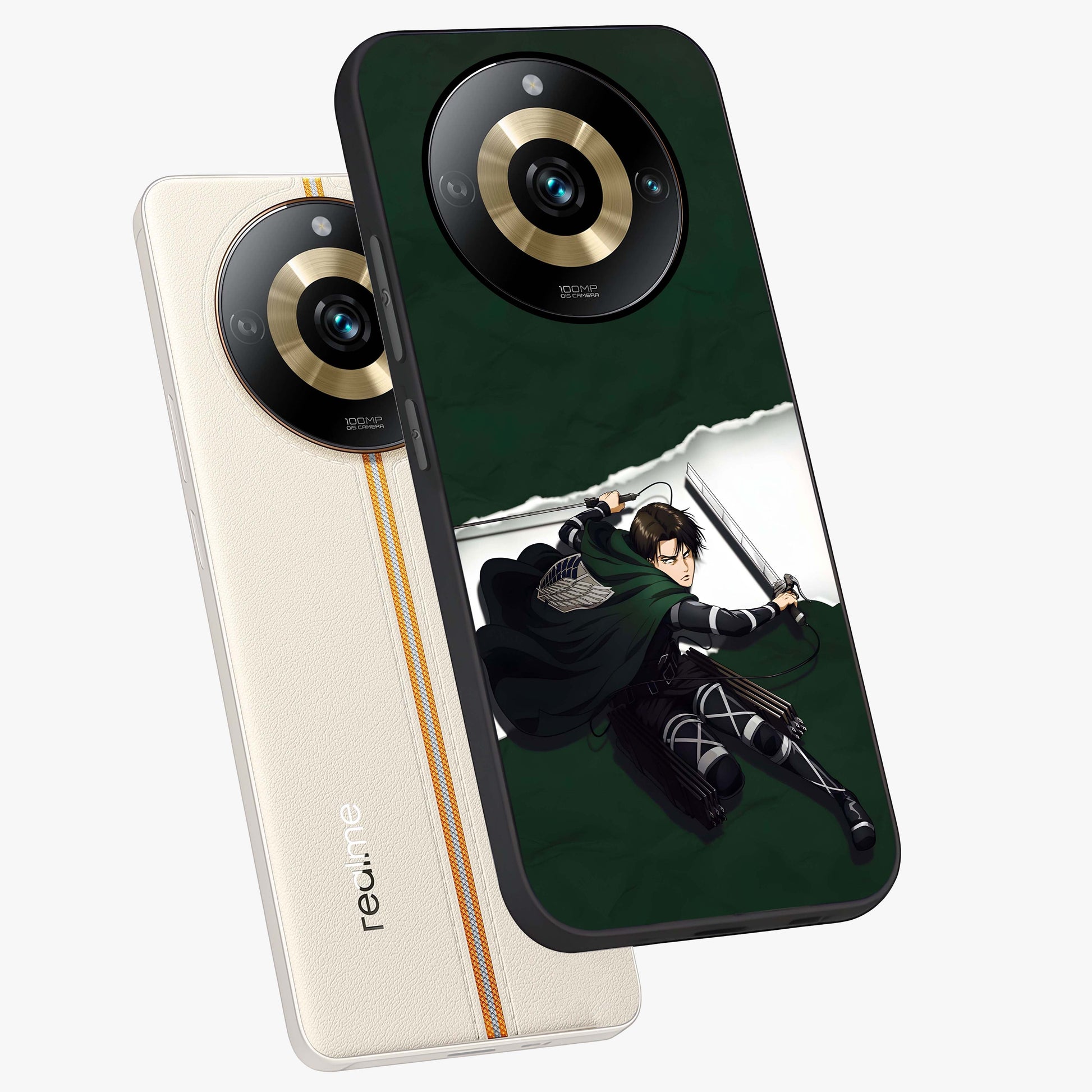 Emerald War Vanguard Glass Case displayed in angled mockup highlighting intense battle inspired design with emerald tone aesthetic.