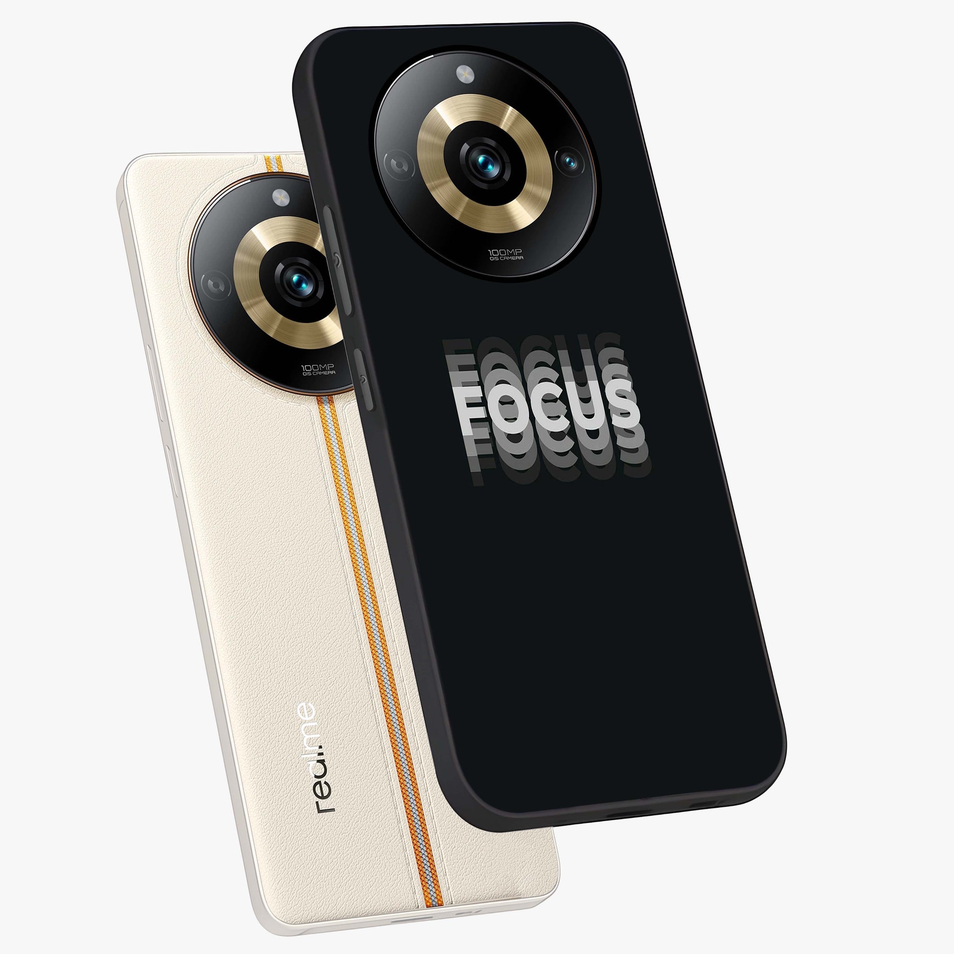 Focus Mode On Glass Case displayed in angled mockup highlighting clean minimal text artwork with modern aesthetic style.