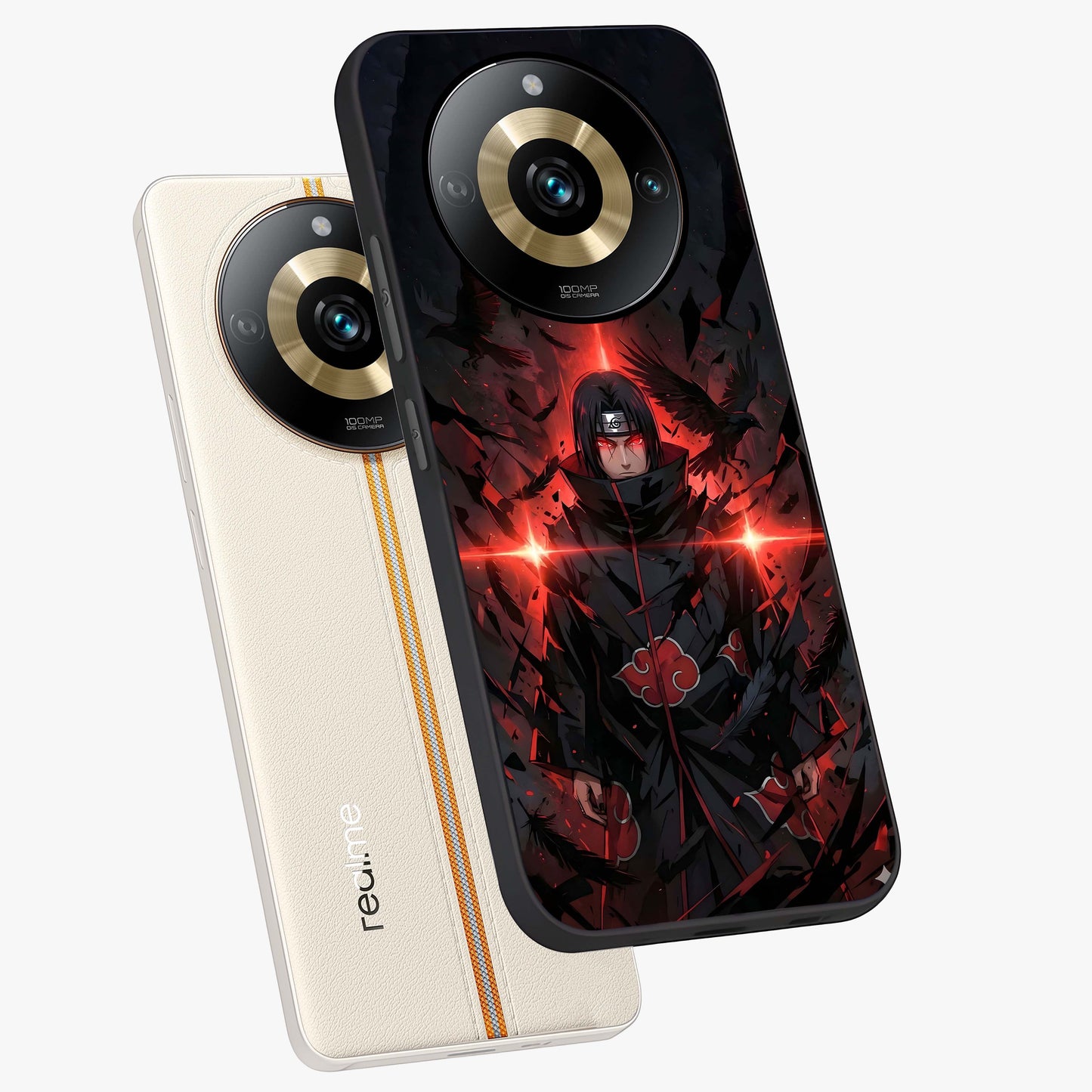 Focused Blade Discipline Glass Case displayed in angled mockup highlighting clean minimal text artwork with modern aesthetic style.