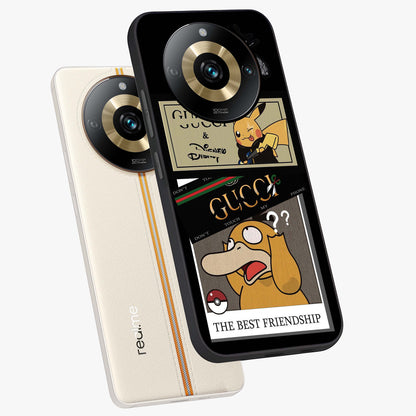 Gucci Play Mashup Glass Case displayed in angled mockup highlighting stylish fashion mashup design with bold aesthetic.