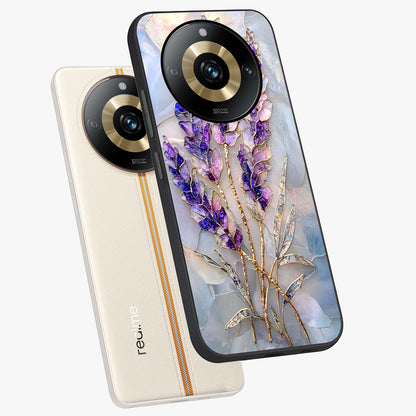 Lavender Dream Glow Glass Case displayed in angled mockup highlighting dreamy purple glow design with soft artistic style.