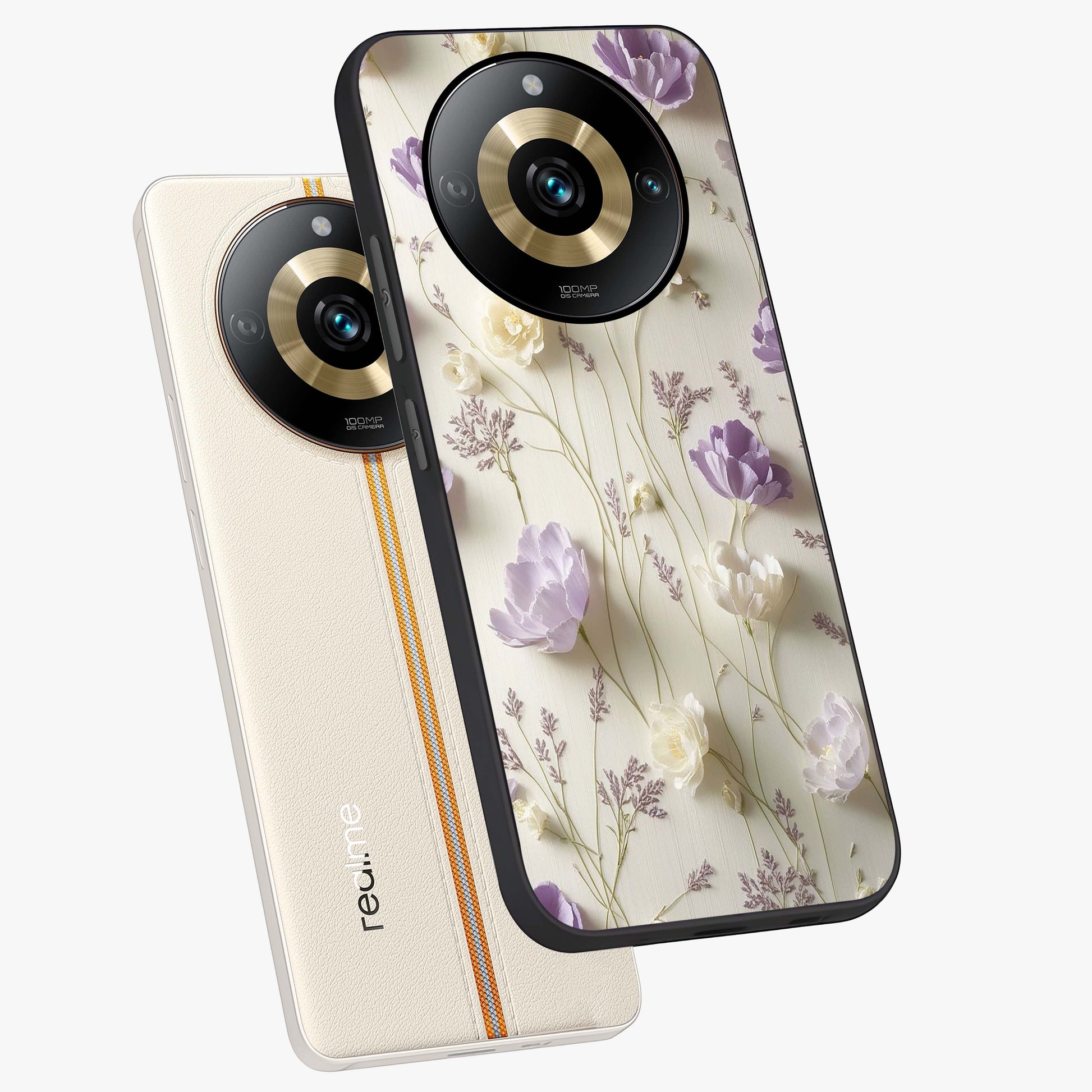 Lilac Breeze Harmony Glass Case displayed in angled mockup highlighting calm lilac breeze design with soothing aesthetic style.