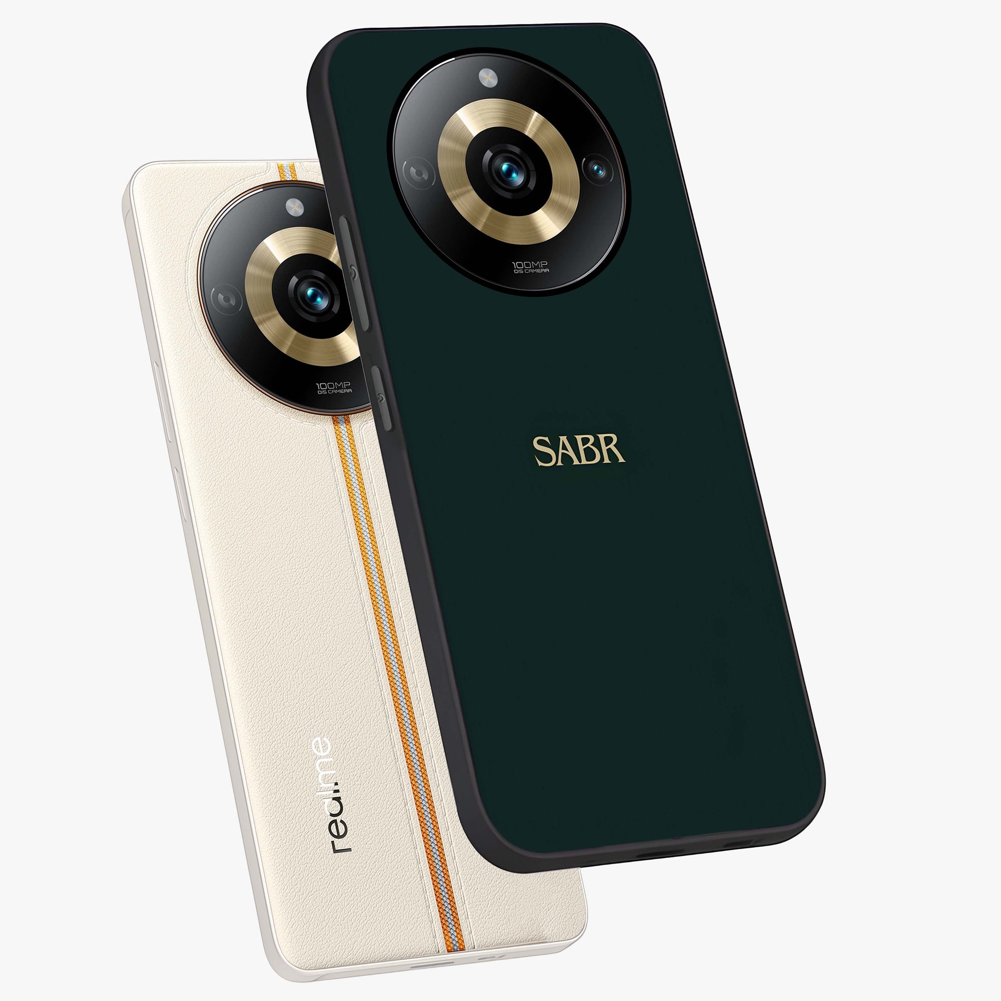 Sabr Minimal Patience Glass Case displayed in angled mockup highlighting simple inspirational design with clean aesthetic style.