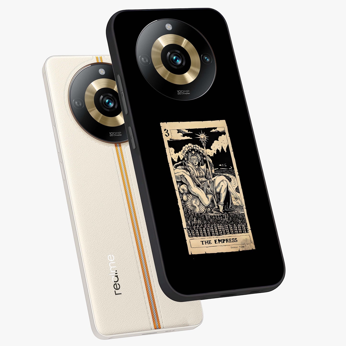 The Empress Glass Case displayed in angled mockup highlighting elegant royal design with majestic aesthetic style.