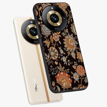 Vintage Floral Dream Glass Case displayed in angled mockup highlighting elegant vintage flower design with soft aesthetic style.