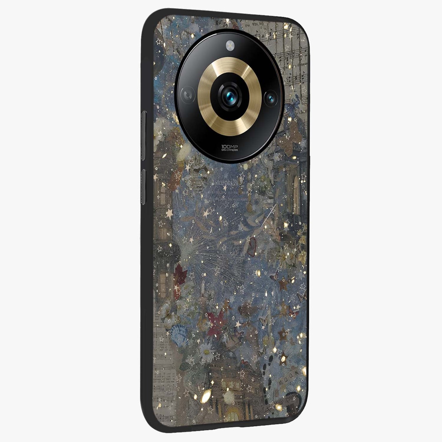Aesthetic Astrolophia Glass Case upright view showcasing soft aesthetic theme with stylish modern look.