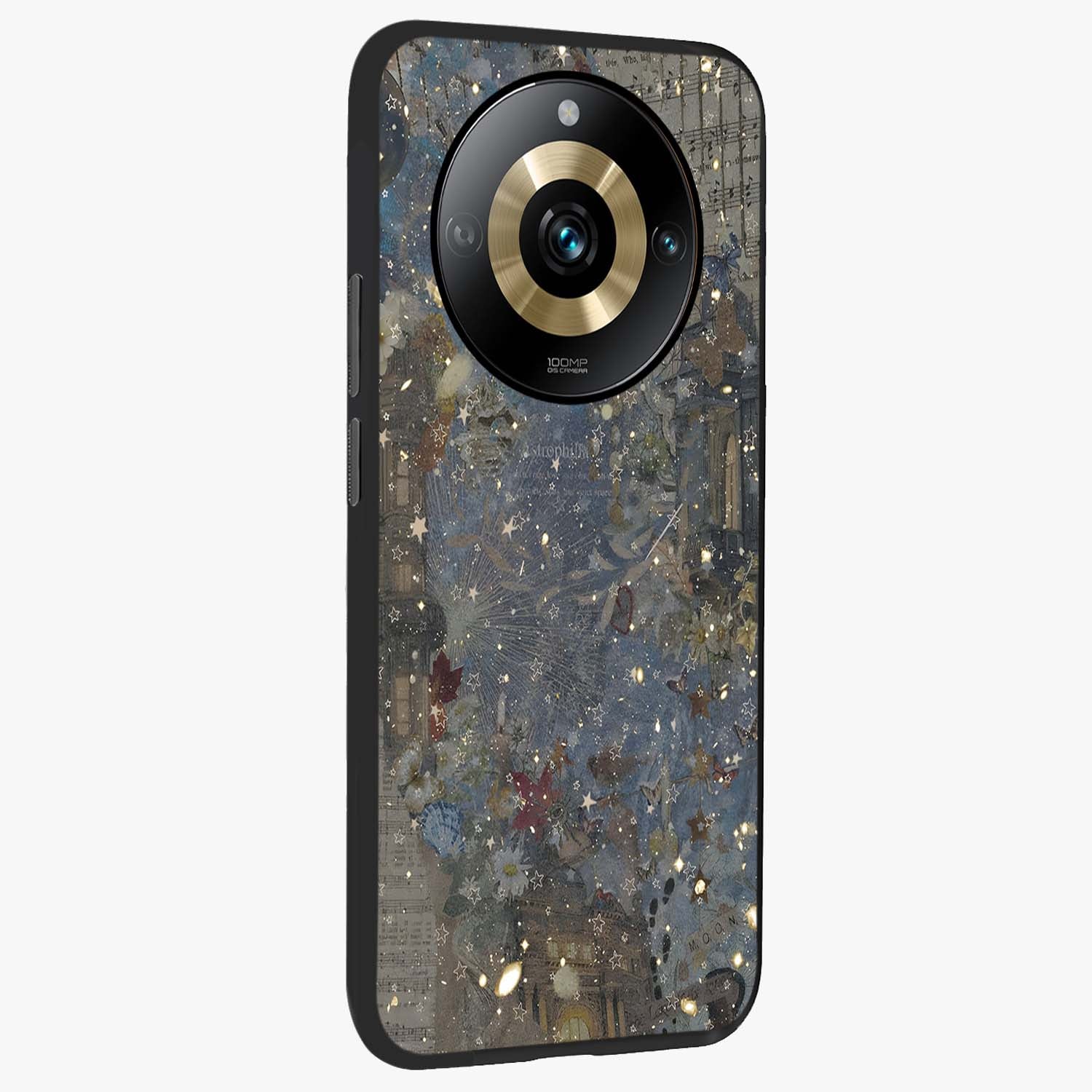 Aesthetic Astrolophia Glass Case upright view showcasing soft aesthetic theme with stylish modern look.
