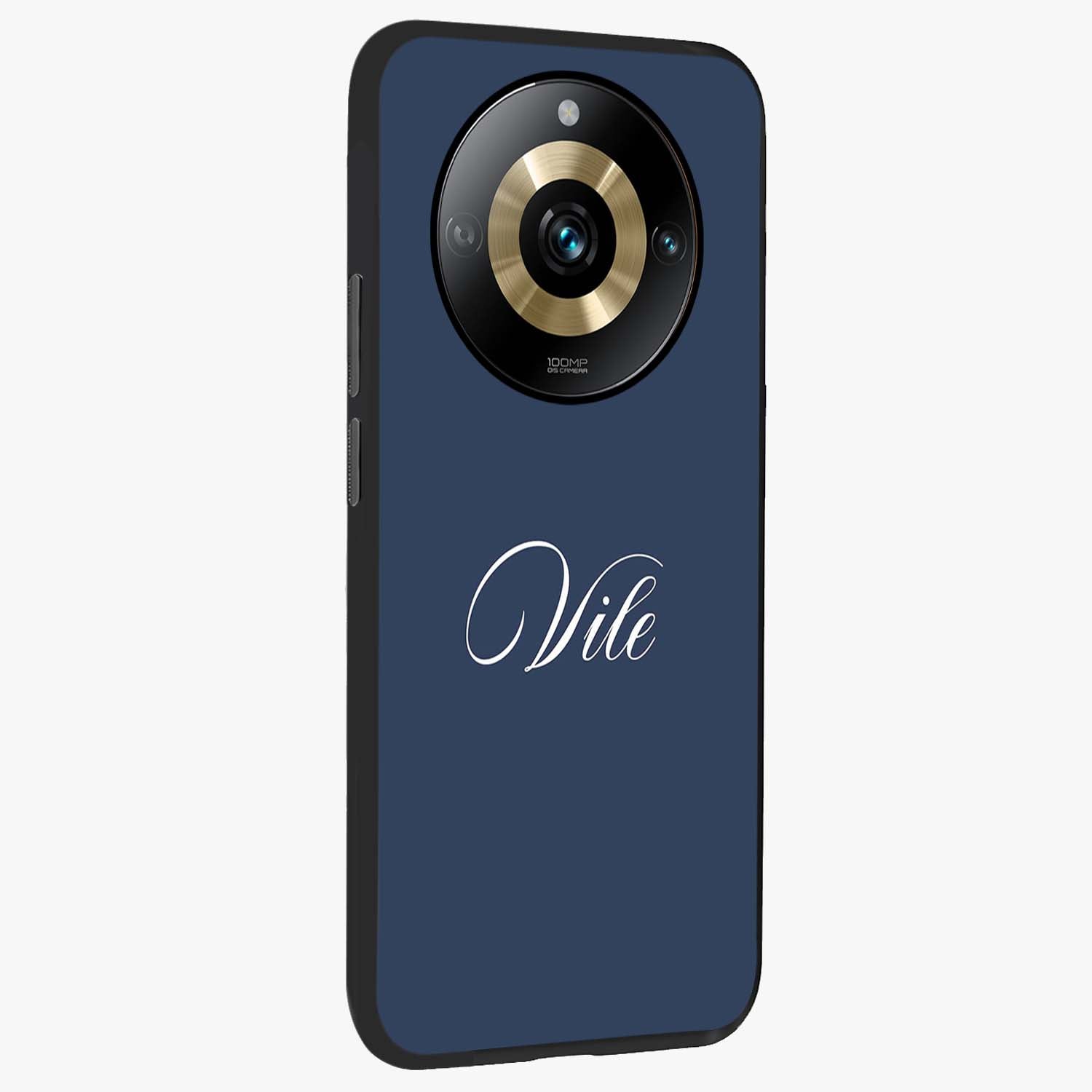 Blue Vintage Floral Pattern Glass Case displayed in angled mockup highlighting classic blue floral pattern and retro aesthetic design.