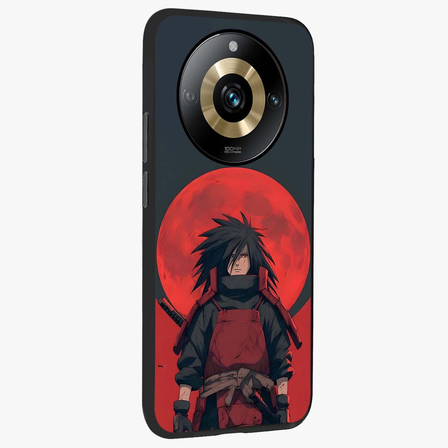 Crimson Moon Warlord Glass Case upright view showcasing powerful warlord artwork with dark celestial theme.