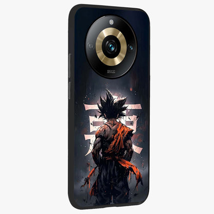 Dark Warrior In Rain Glass Case upright view showcasing powerful rainy battle scene with intense cinematic style.