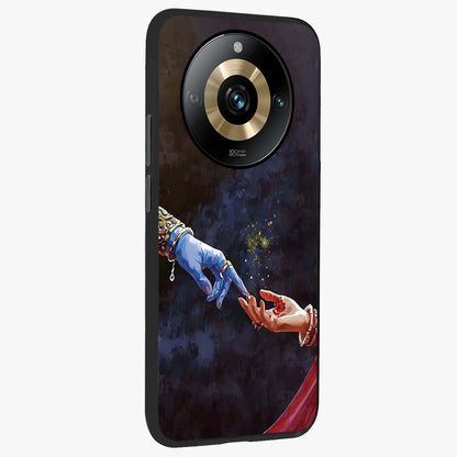 Divine Touch Eternal Glass Case upright view showcasing peaceful spiritual artwork with eternal divine theme.