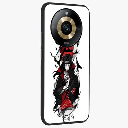 Itachi Limited Edition Naruto Anime Glass Case upright view showcasing intense anime artwork with powerful character theme.