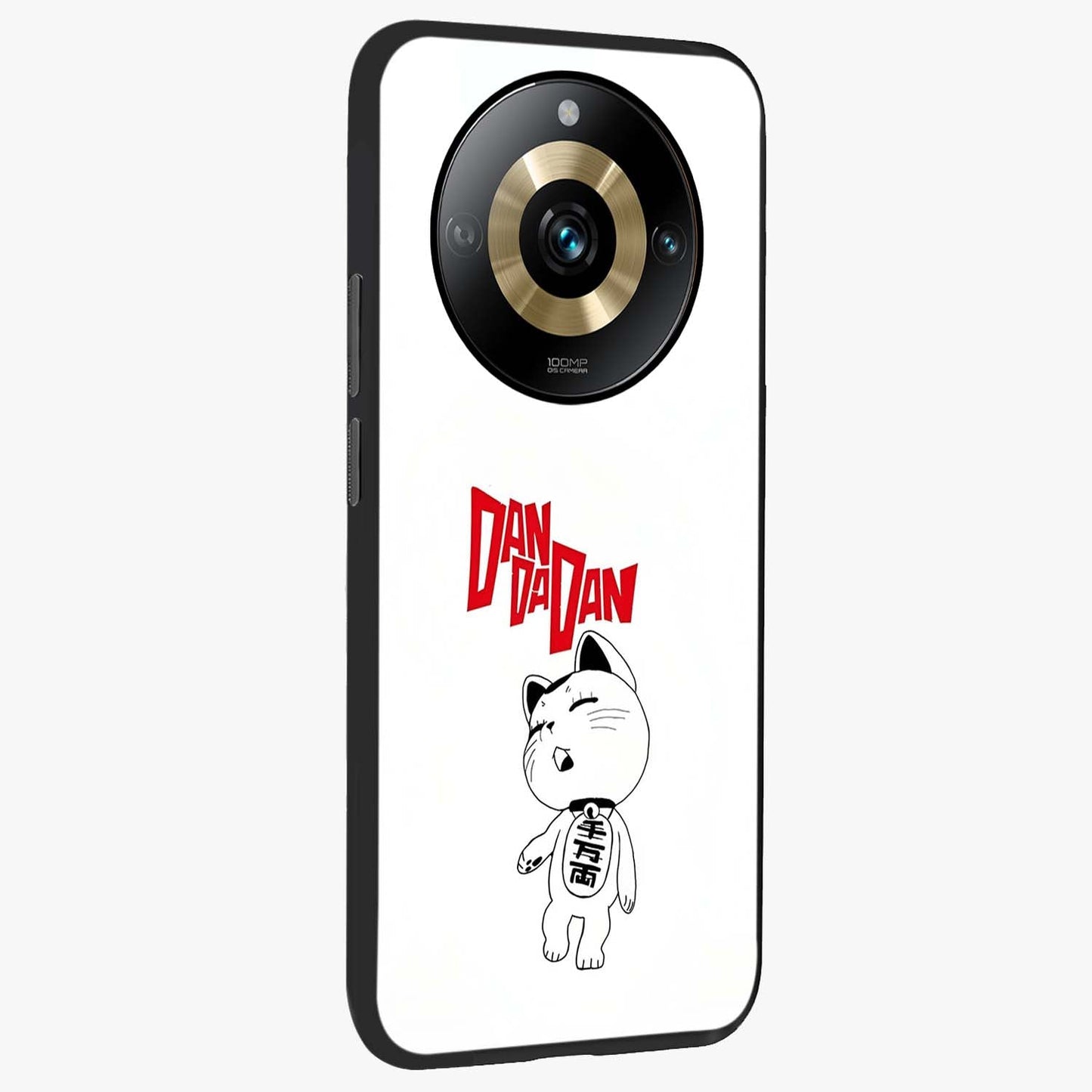 Playful Spirit Charm Glass Case upright view showcasing vibrant charm artwork with fun artistic theme.