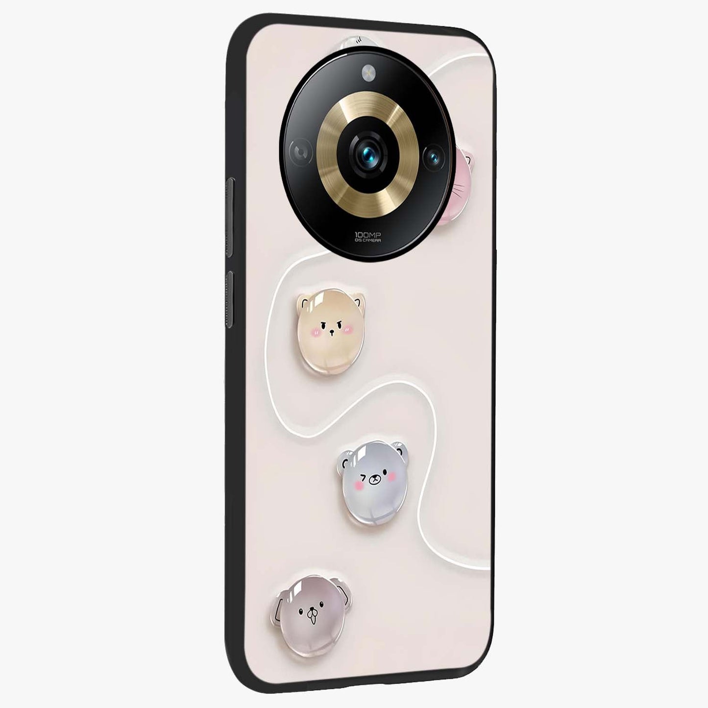Puffy Face Parade Glass Case upright view showcasing adorable character artwork with cheerful animated theme.