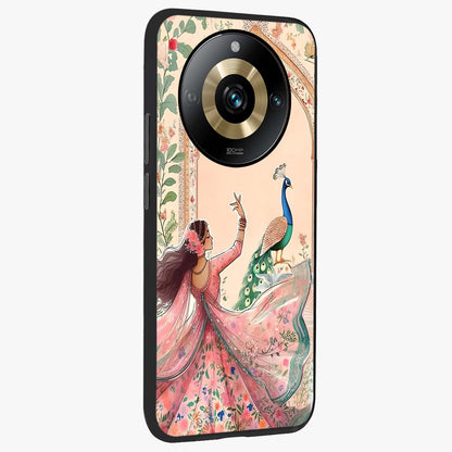 Royal Grace Muse Glass Case upright view showcasing stylish artistic artwork with sophisticated royal theme.