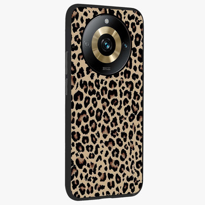 Savage Chic Pattern Glass Case upright view showcasing trendy decorative artwork with edgy fashion theme.