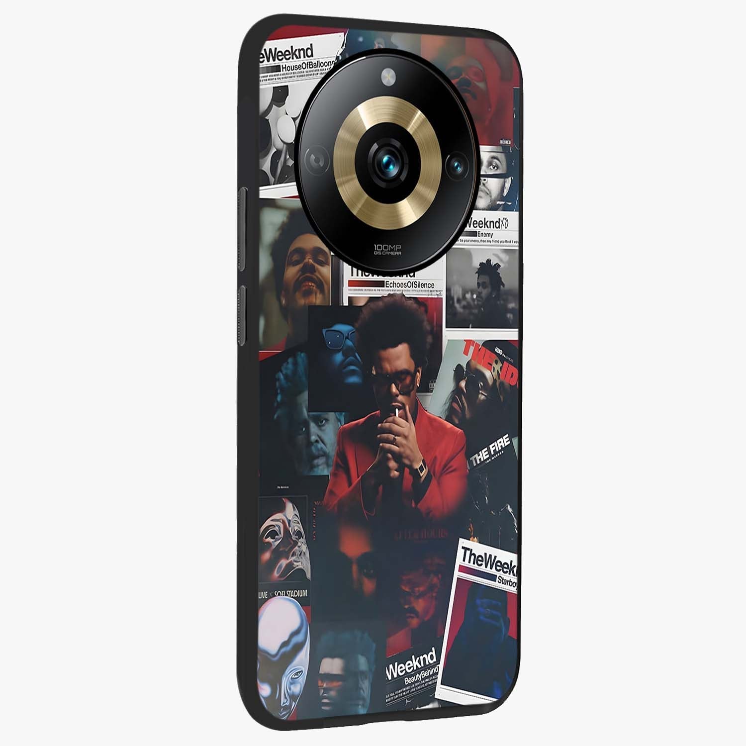 The Weeknd Glass Case upright view showcasing bold music themed artwork with contemporary artistic style.