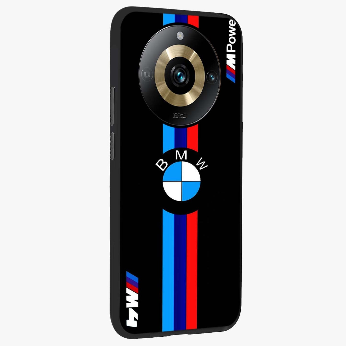 Turbo BMW Beast Glass Case upright view showcasing powerful car artwork with modern motorsport theme.