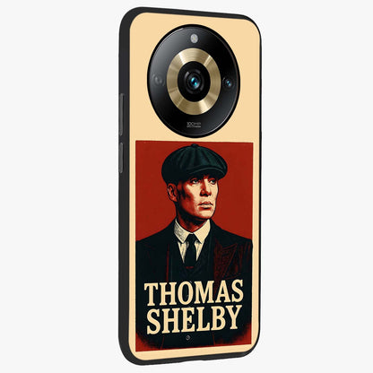 Vintage Mafia Authority Glass Case upright view showcasing dramatic vintage artwork with iconic authority theme.