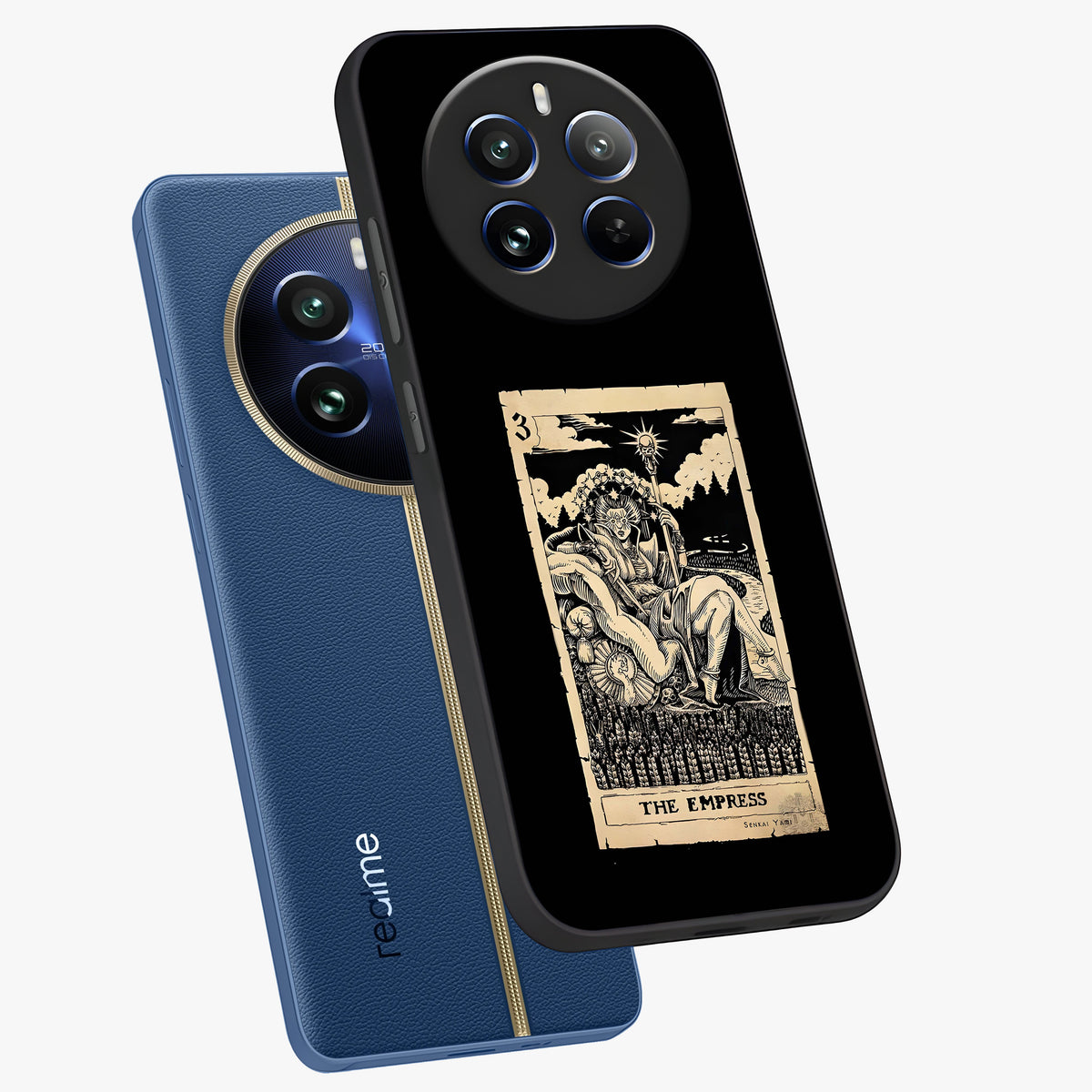 The Empress Glass Case displayed in angled mockup highlighting elegant royal design with majestic aesthetic style.